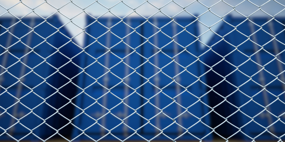 Securing Shipping Container Fencing